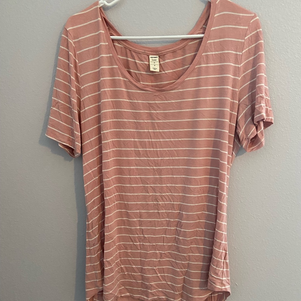 Pink striped shirt